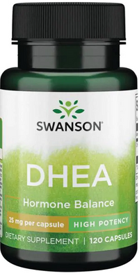 Vorschaubild zu Eine Flasche Swanson DHEA - High Potency - 25 mg 120 Kapseln Hormonhaushalt.