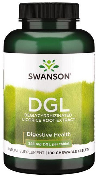 Swanson DGL Deglycyrrhizinated Licorice 385 mg 180 Kautabletten.