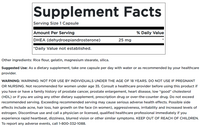Vorschaubild für Ein Swanson Ergänzungsetikett mit Informationen über das DHEA - High Potency - 25 mg 120 Kapseln.