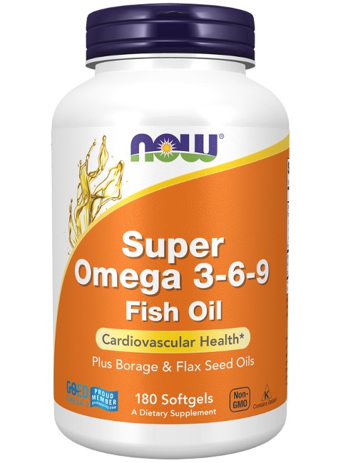 Super Omega 3-6-9 180 Softgels - front 2