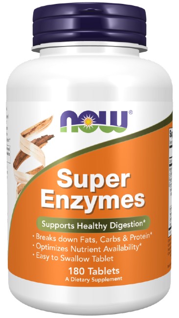 Super Enzymes 180 Tablets - front 2