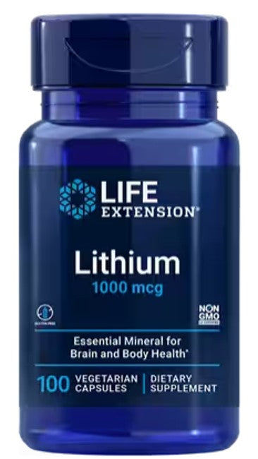 Lithium 1000 mcg 100 Vegetarische Kapseln - Front 2