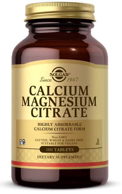 Solgar Calcium-Magnesium-Citrat - Tabletten zur Nahrungsergänzung.