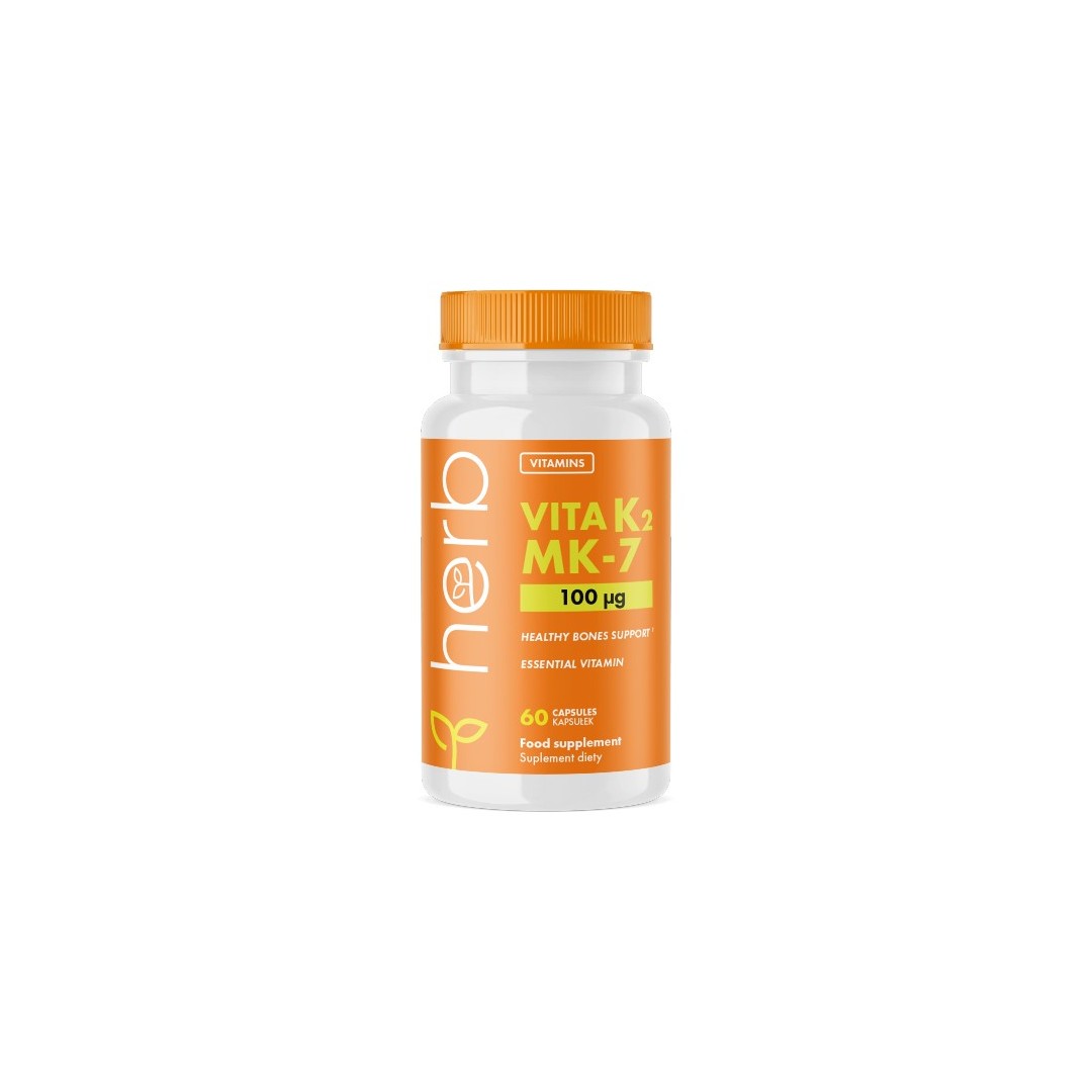 Vitamin K2-MK7 100 mcg 60 Capsules - front