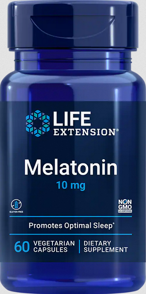 Melatonin 10 mg 60 Veggie-Kapseln - Front 2