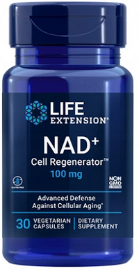 Vorschaubild für NAD+ Cell Regenerator, 100 mg 30 Veggie-Kapseln - Front 2