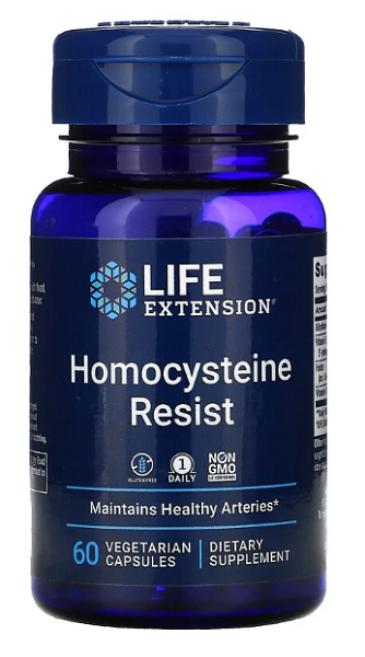 Homocysteine Resist 60 vegetarian capsules - front 2