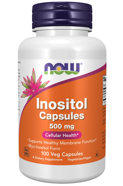 Now Foods Inositol 500 mg 100 pflanzliche Kapseln.