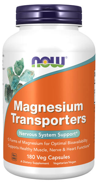 Now Now Foods Magnesium Transporter 120 mg 180 Veggie-Kapseln.