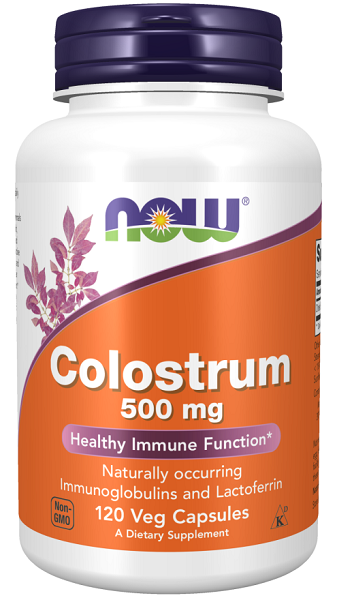 Now Foods Colostrum 500 mg 120 pflanzliche Kapseln.