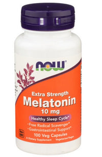 Vorschaubild für Now Foods Melatonin 10 mg 100 Veggie-Kapseln.