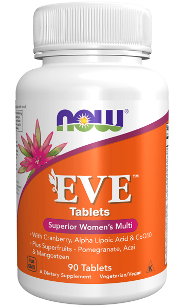 Now Foods EVE Multivitamine & Mineralien für Frauen 90 pflanzliche Tabletten.