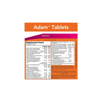 Vorschaubild für Now Foods ADAM Multivitamins & Minerals for Man 60 vege Tabletten auf einem weißen Hintergrund.