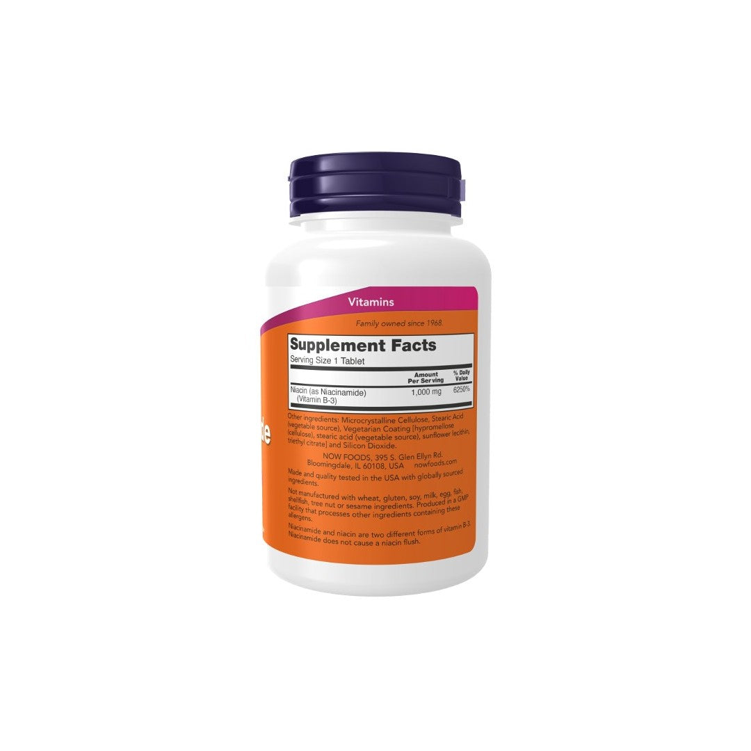 Niacinamide 1000 mg 90 Tablets - supplement facts