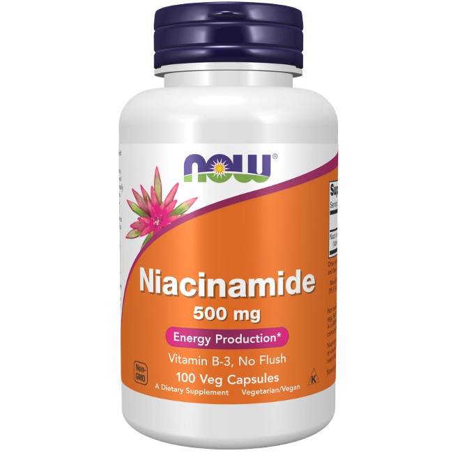 Niacinamide (B-3) 500 mg 100 Veg Capsules - front