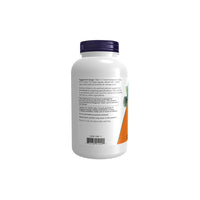 Thumbnail for A white Now Foods supplement bottle with a purple cap and label showing nutritional information, an image of carrots, and highlighting bone health.