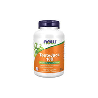 Thumbnail for A bottle of Now Foods TestoJack 100™ 120 Veg Capsules male performance supplement for healthy testosterone levels and improved libido.
