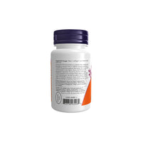 Thumbnail for A white bottle with a navy blue cap displaying supplementary dietary information, heart health benefits, and usage directions on the label for Coenzyme CoQ10 100 mg 50 Softgels by Now Foods.