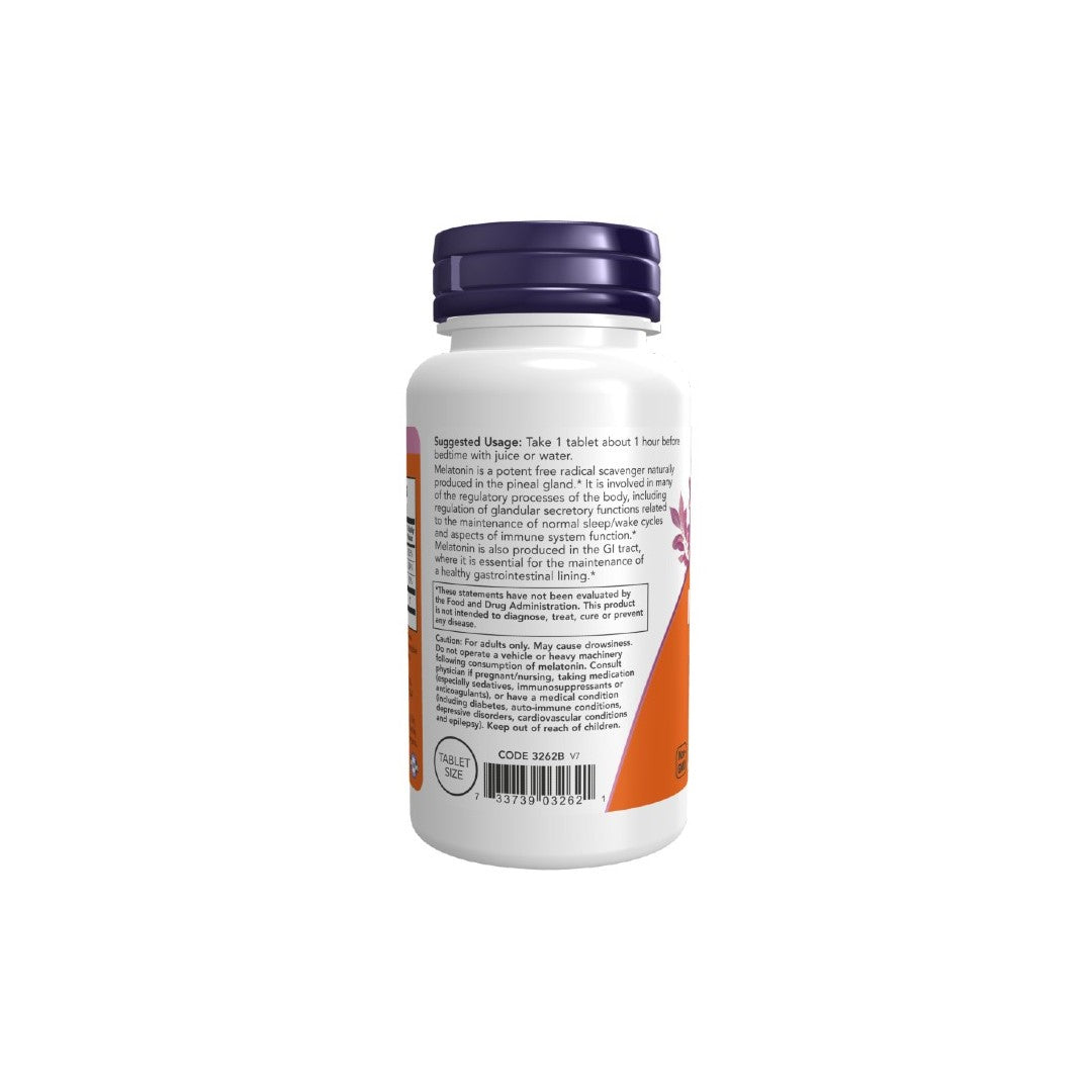 Melatonin 1 mg 100 Tablets - back