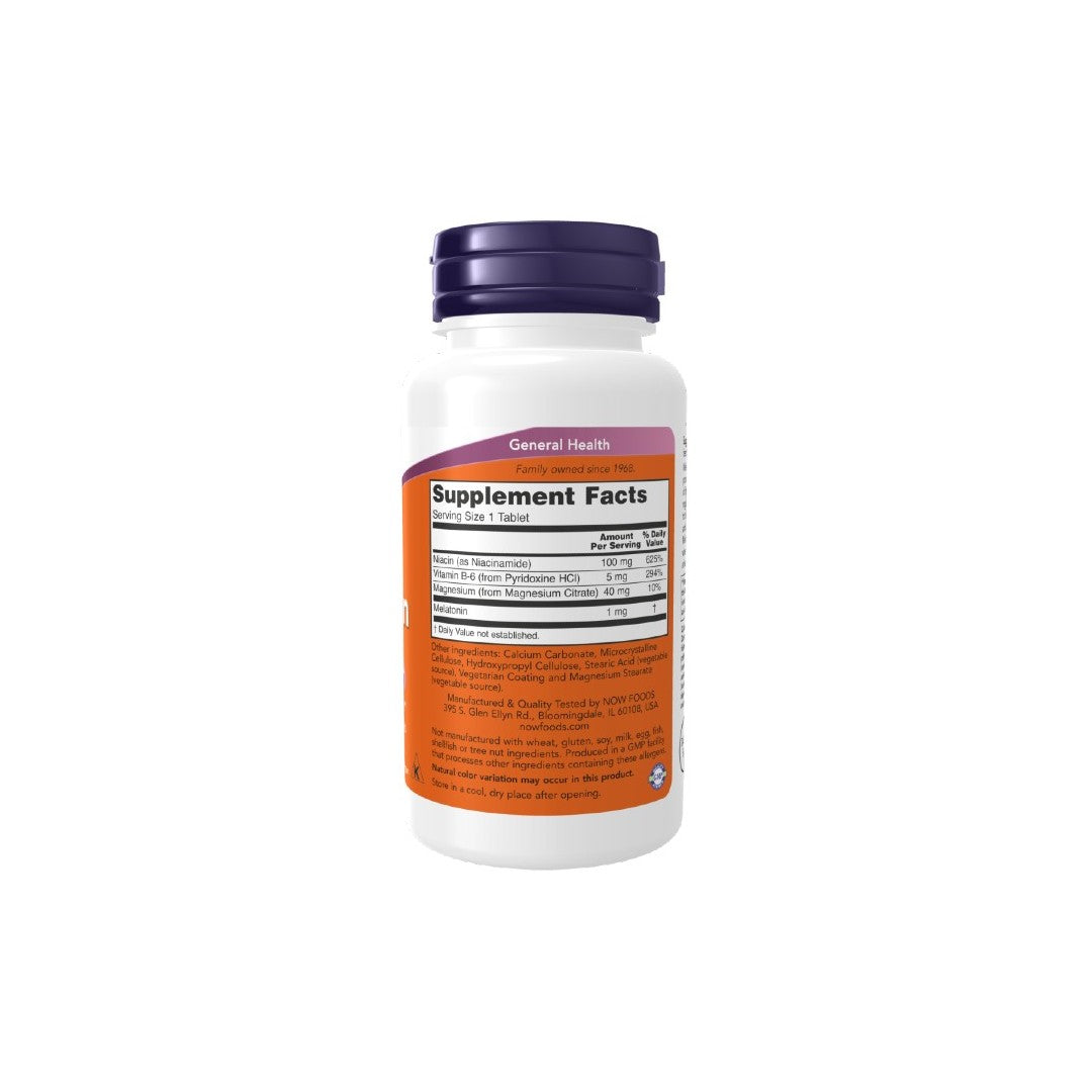 Melatonin 1 mg 100 Tablets - supplement facts