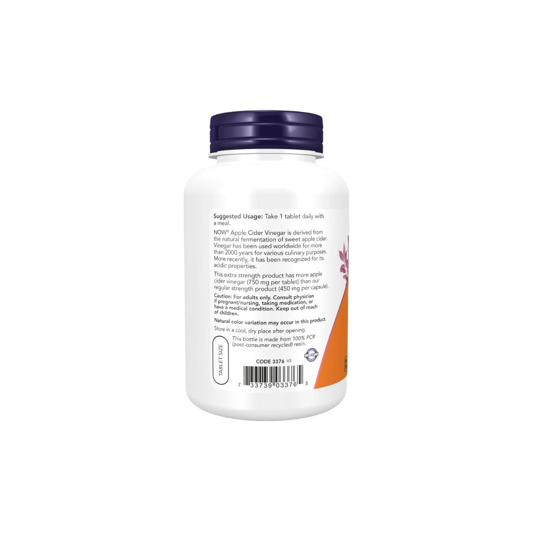 Apfelessig, Extra Strength 750 mg 180 Tabletten - zurück