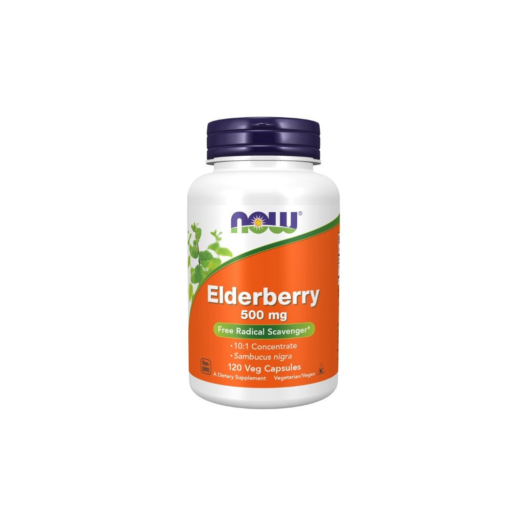 Elderberry 500 mg 120 Veg Capsules - front