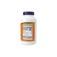 Thumbnail for A white Psyllium Husk Powder 12 oz. (340 g) container showing a nutrition facts label on an orange background. (Now Foods)