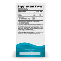 Thumbnail for The supplement facts label on the Nordic Naturals Omega-3 690 mg Lemon Taste soft gels box highlights the serving size and nutritional details, showcasing essential ingredients such as EPA and DHA for optimal health benefits.