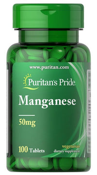 Vorschaubild für Puritan's Pride Mangan 50mg 100 Tabs.