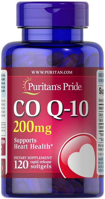 Puritan's Pride Coenzym Q10 Rapid Release 200 mg 120 Sgel Q-SORB™.