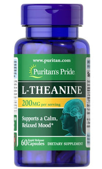 Vorschaubild für L-Theanin 100 mg 60 Kapseln - Front 2