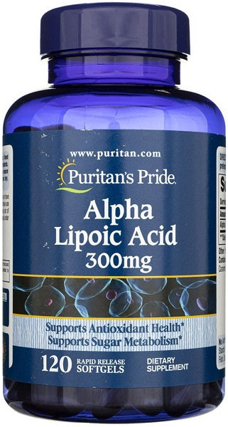 Puritan's Pride Alpha-Liponsäure - 300 mg 120 softgel.