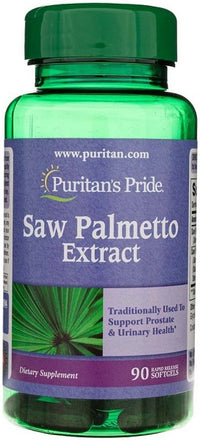 Daumennagel für Puritan's Pride bietet einen hochwertigen Sägepalmenextrakt 1000 mg 90 Weichkapseln, der für seine Vorteile bei der Unterstützung der Harnfunktion und der Gesundheit der Prostata bekannt ist.