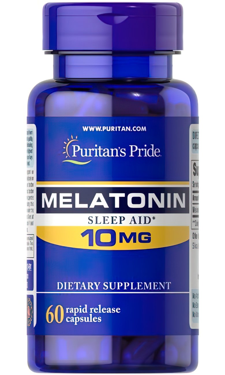 Puritan's Pride Melatonin 10 mg 60 schnell freisetzende Kapseln ist ein Schlafmittel.