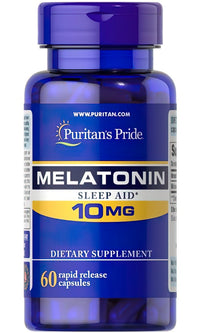 Vorschaubild für Puritan's Pride Melatonin 10 mg 60 schnell freisetzende Kapseln ist ein Schlafmittel.