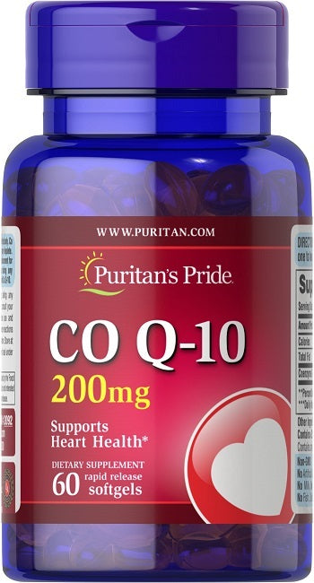Puritan's Pride Coenzym Q10 - 200 mg 60 Weichkapseln mit schneller Freisetzung Q-SORB™.