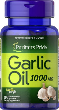 Vorschaubild für Puritan's Pride Knoblauchöl 1000 mg 100 Rapid Release softgel.