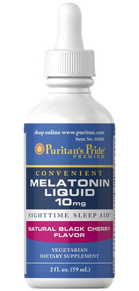 Vorschaubild für Liquid Melatonin 10 mg (black Cherry) 59 ml - Front 2