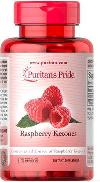 Vorschaubild für Puritan's Pride Raspberry Ketones 100 mg 120 Rapid Realase Kapseln, ein kraftvolles Nahrungsergänzungsmittel mit vielen Antioxidantien, das die Gewichtsabnahme fördert und den Stoffwechsel ankurbelt.