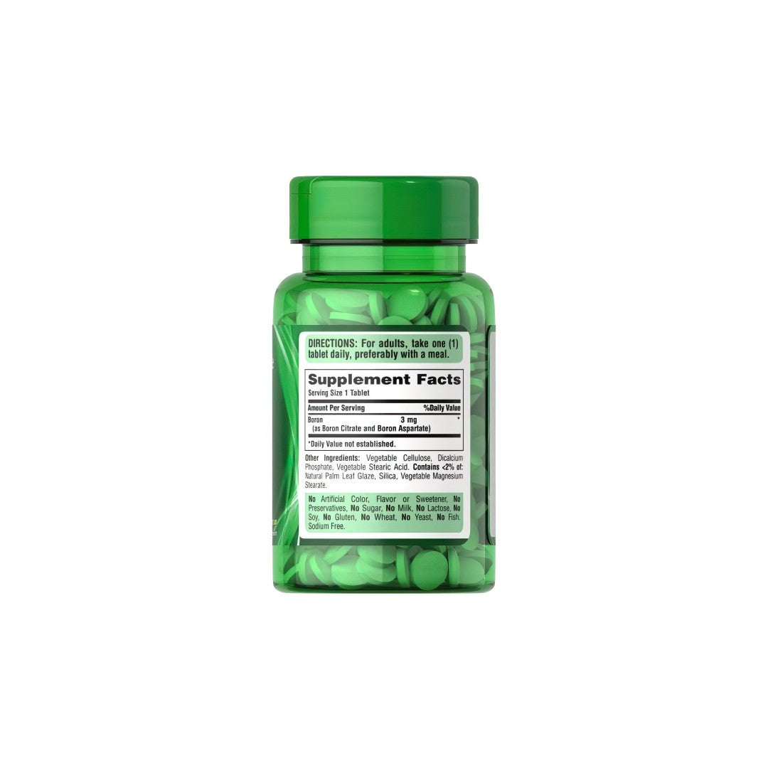 Bor 3 mg 100 überzogene Tabletten Vegetarisch - Fakten zur Nahrungsergänzung