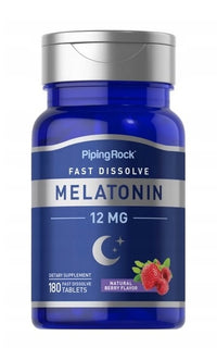 Vorschaubild für PipingRock Melatonin 12 mg 180 tab.