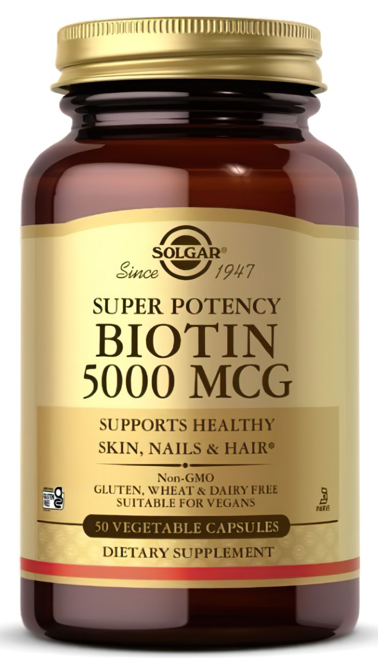 Biotin 5000 mcg 100 Gemüsekapseln - Front 2