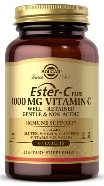 Solgar Ester-c Plus 1000 mg Vitamin C 60 Tabletten.