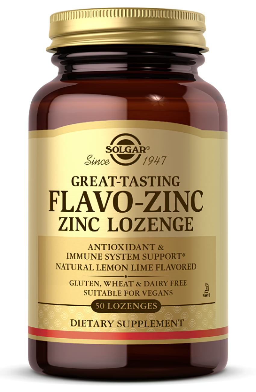 Flavo-Zinc Zink 23 mg 50 Lutschtabletten von Solgar.