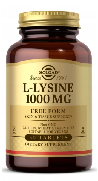 L-Lysin 1000 mg 50 Tabletten - Front 2