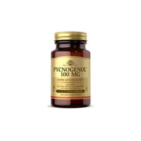 Vorschaubild für Eine Flasche Solgar Pycnogenol 100 mg 30 pflanzliche Kapseln, die die Gesundheit des Kreislaufsystems und des Gehirns fördern.