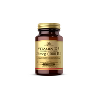 Thumbnail for Solgar's Vitamin D3 (Cholecalciferol) 25 mcg (1000 IU), available in 90 tablets, is designed to enhance bone health and support the immune system effectively.