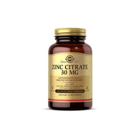 Thumbnail for A Solgar Zinc Citrate 30 mg 100 Vegetable Capsules supplement for the immune system and skin health.