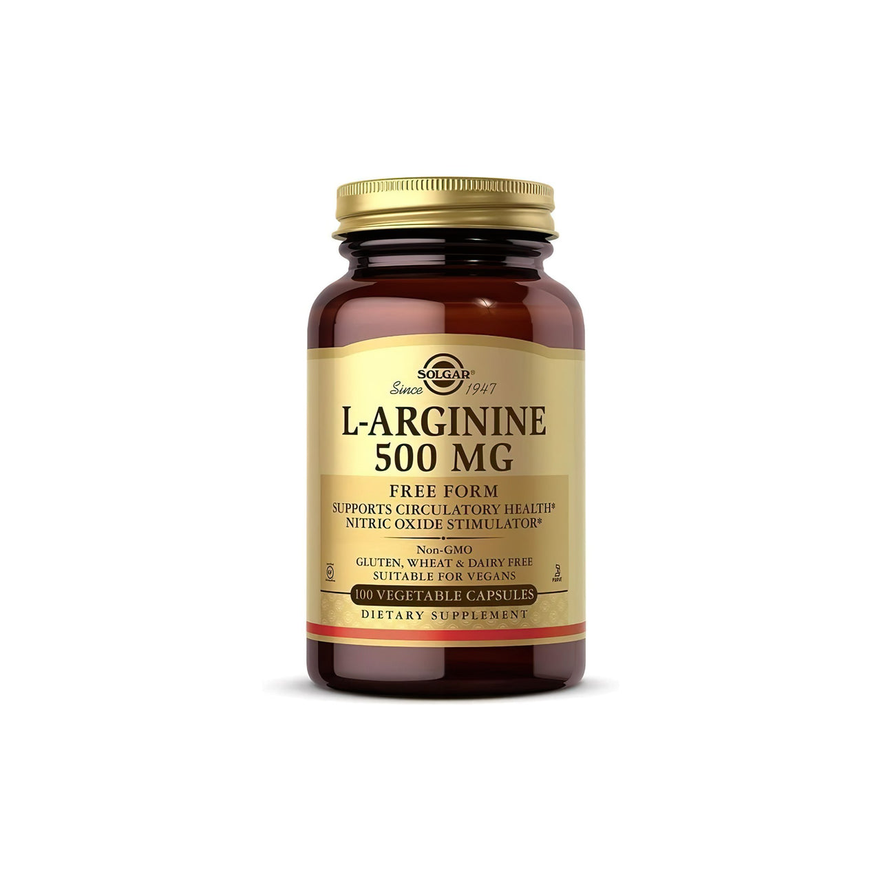 L-Arginin 500 mg 100 vcaps - Vorderseite