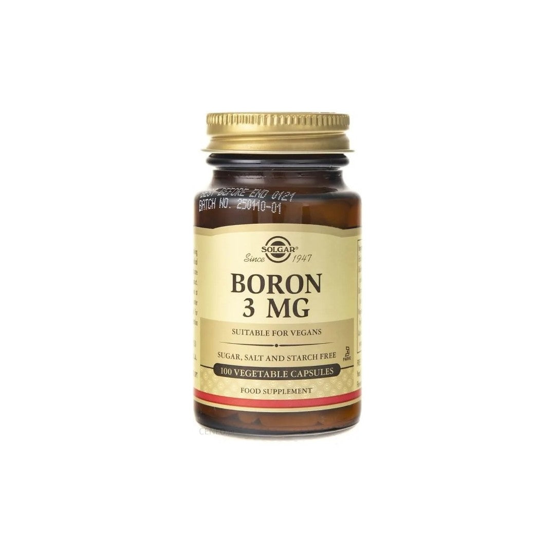 Boron 3 mg 100 Vegetable Capsules - front